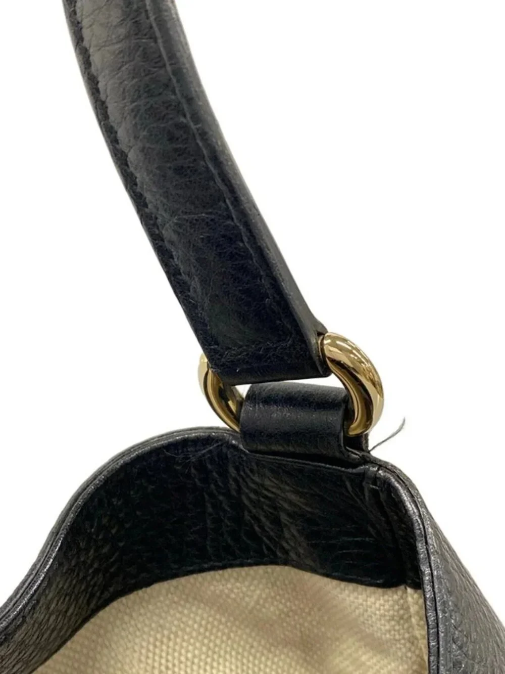 GUCCI Soho Cellarius 282309 Black Leather Tote Bag